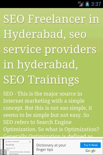 seo services and training截图2