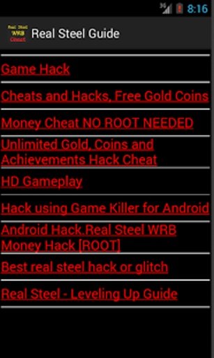 Cheats &amp; Guide Real Steel WRB截图5