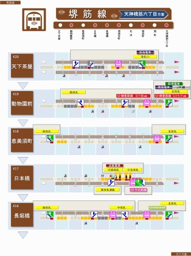 ピタリ！乗车位置　大阪　堺筋线截图4