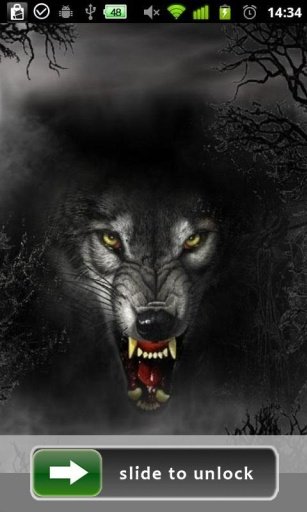 3D Wolves LockScreen Wallpaper截图9