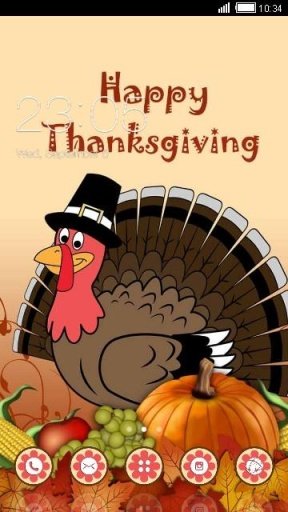 Happy Thanksgiving Day Theme截图5