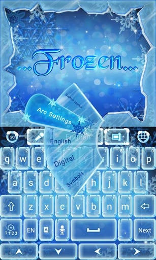 Frozen GO Keyboard Theme截图3