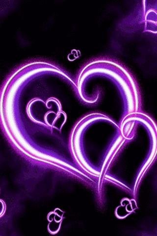 Purple_Hearts Live Wallpaper截图2