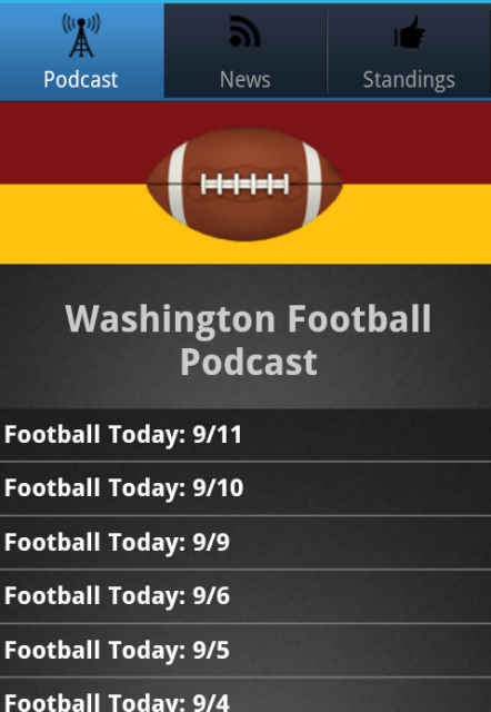 Washington Football FREE截图5