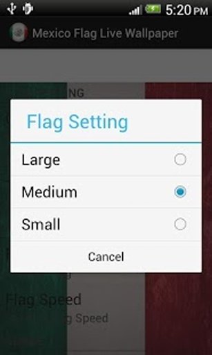 Mexico Flag Live Wallpaper 3D截图4