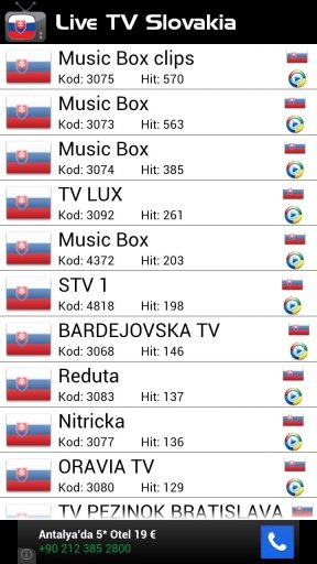 Live TV Slovakia截图1