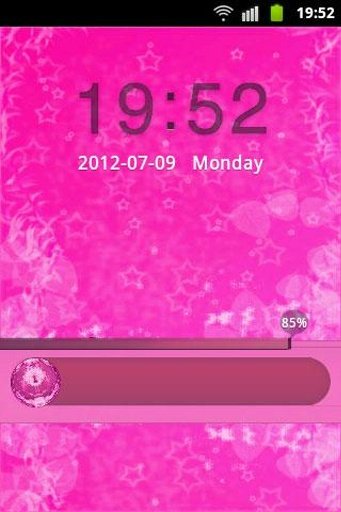 GO Locker Theme Pink Cute Star截图2