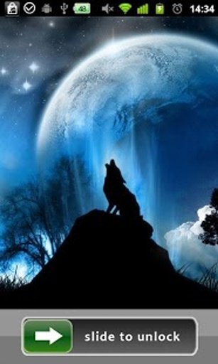 3D Wolves LockScreen Wallpaper截图10