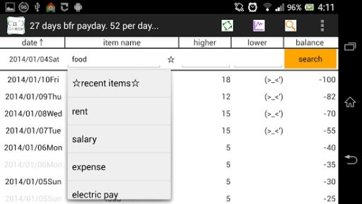 GRAPHICAL BUDGET &amp; EXPENSE截图4