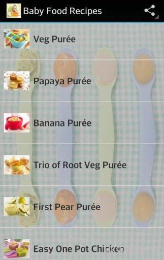 Baby Food Recipes截图2