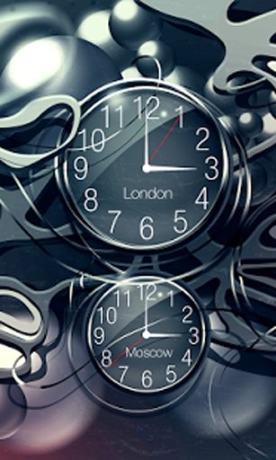 Black clock live wallpaper HD截图10