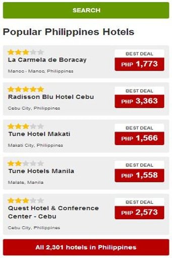 Philippines Hotel 80% Discount截图6