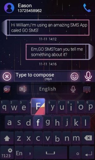 Stylish GO Keyboard Theme截图1