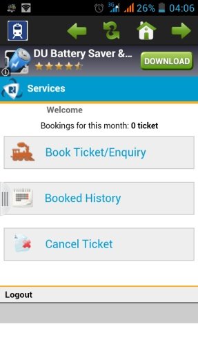 IRCTC TRAIN TICKET RESERVATION截图4