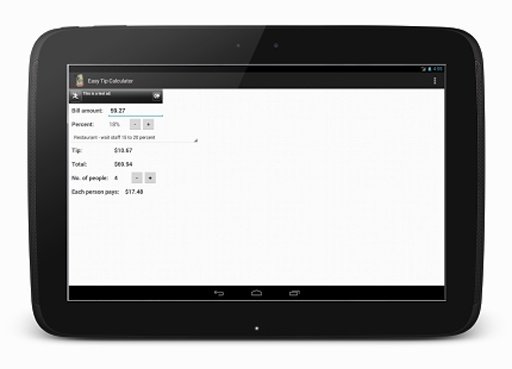 Easy Tip Calculator - Free截图7