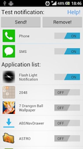 Flash Light Notification截图1