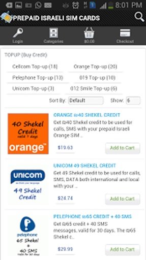 Prepaid Israeli SIM &amp; Topup截图11