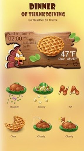 Dinner of Thanksgiving Theme截图1