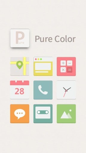 Pure Color Hola Launcher Theme截图1