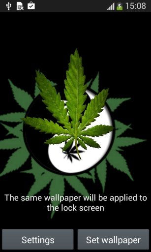 Marihuana 3D Live Wallpaper截图1