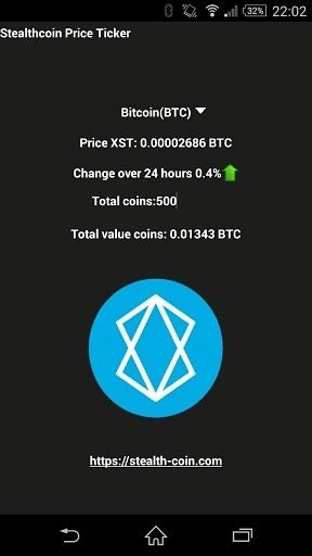 Stealthcoin(XST) price ticker截图3