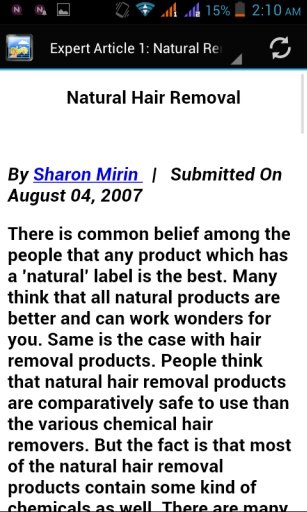 Natural Hair Removal Methods截图3