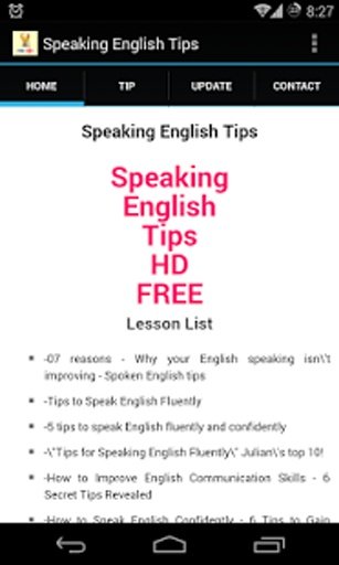 Speaking English Tips截图5