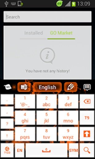 橙色火焰键盘截图4