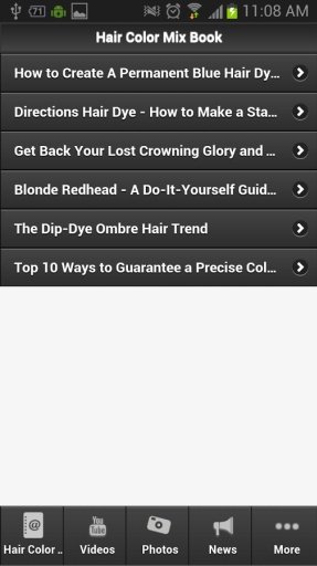 Hair Color Mix Book截图1