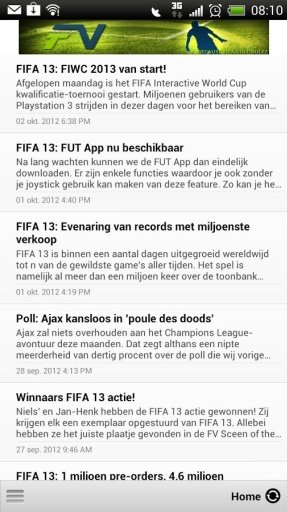 FIFAVoetbal.net RSS App - Beta截图2