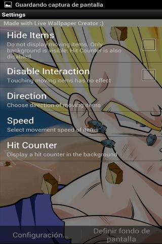 Vegeta Live Wallpaper and Game截图1