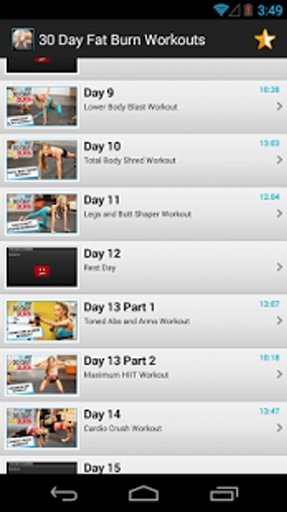 30 Day Fat Burn Workouts截图2