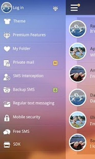 GO SMS PRO EASE THEME EX-KP截图2