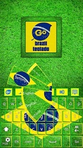 Brazil Flag Go Keyboard截图5