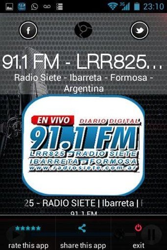 91.1 FM - LRR825 - Radio Siete截图8