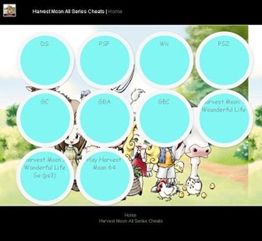 Harvest Moon All Series Cheat截图1