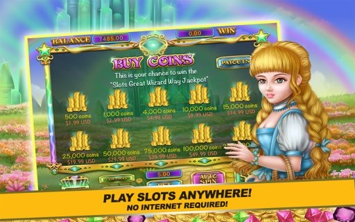 Slots Great Wizard Way FREE截图2