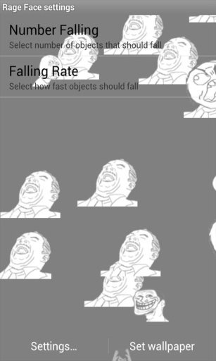 Rage Face Live Wallpaper截图6