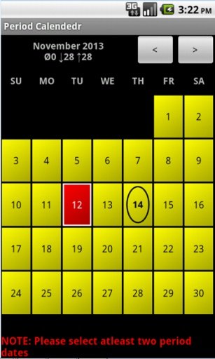 Period and Ovulation Tracker截图2