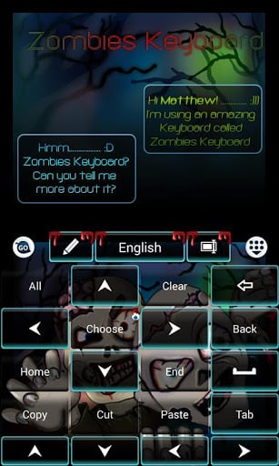 Zombies GO Keyboard Theme截图5