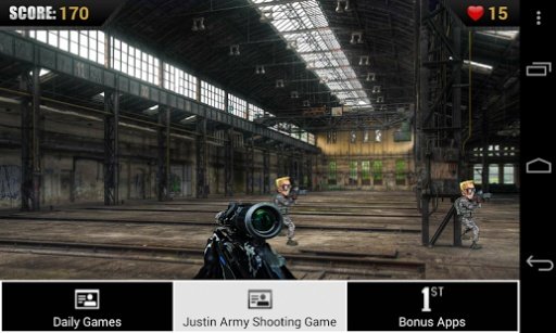 Justin Army Shooting Game截图1