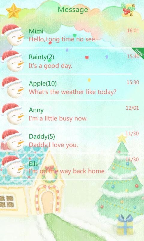 (FREE)GO SMS RAYNA THEME截图10