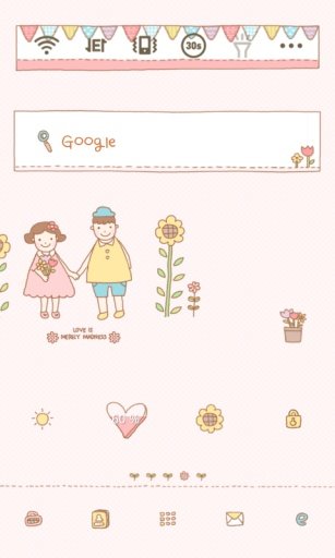 Flower dodol launcher theme截图3