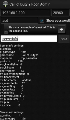 Call of Duty 2 Rcon Admin截图1