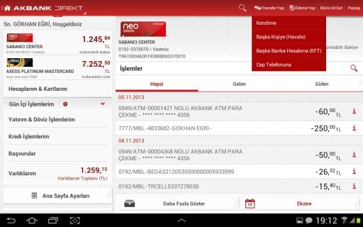 Akbank Direkt Tablet截图2