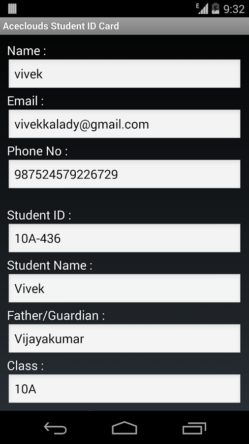 Aceclouds Student ID Card截图3