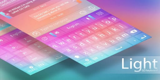 GO Keyboard Light Theme截图5