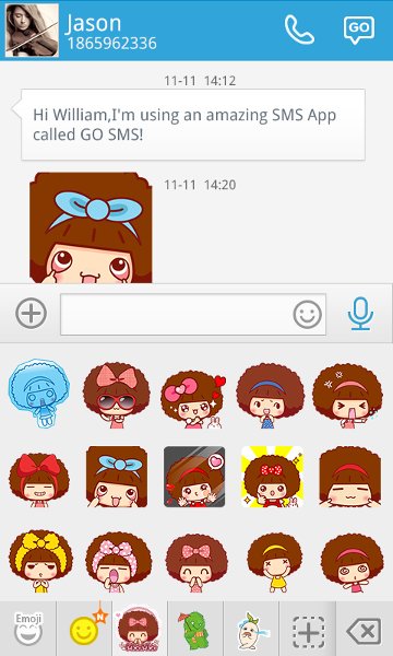 GO SMS CUTEMOC STICKER截图2