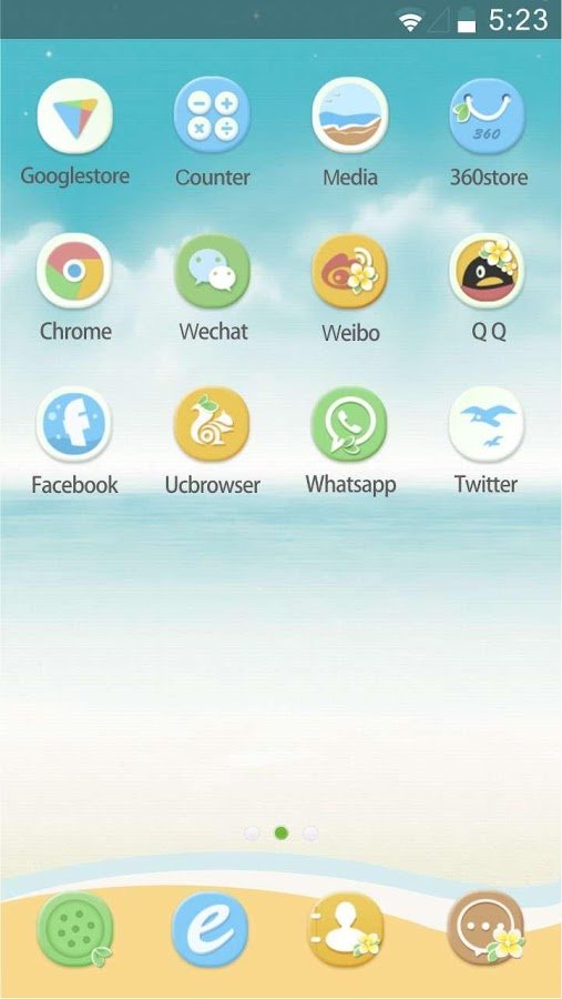 Maldives Hola Launcher Theme截图6