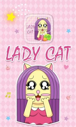 GO SMS PRO LADY CAT STICKER截图2